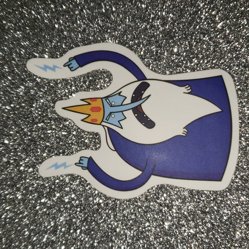 ADVENTURE TIME waterproof sticker Simon Ice King